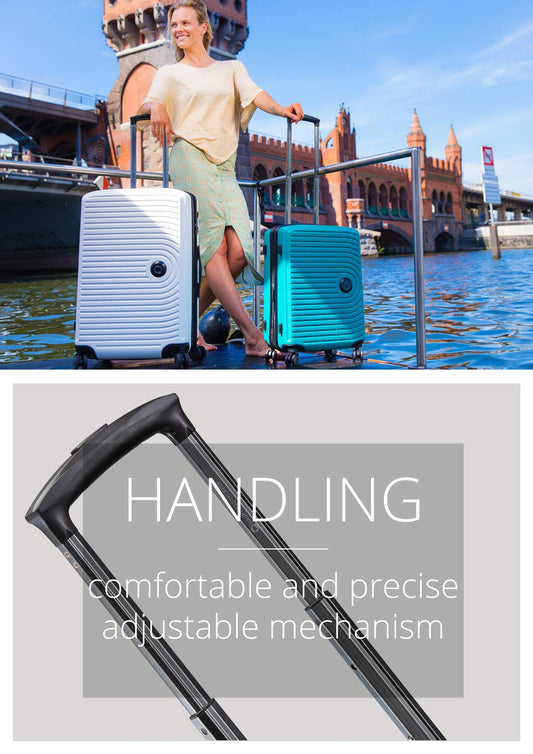 Hauptstadtkoffer Mitte Groß Hartschalenkoffer 77 cm TSA Blau