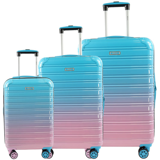 Blade Handgepäck Koffer Hartschale TSA 4 Rollen Blau Pink